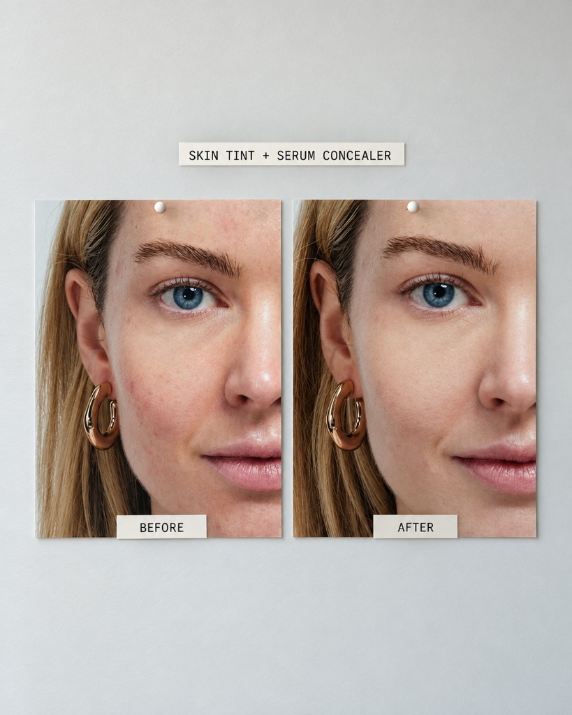 Concealer used after a visit