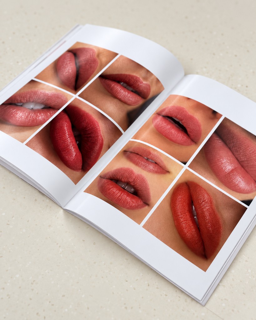 Close portrait during a lip consult